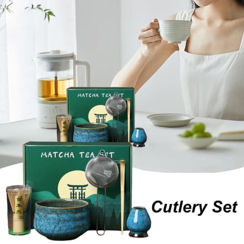 Matcha Set, Tea Ceremony Utensils Set, Matcha Chasen Set, Matcha Making Kit, Matcha Whisk, Matcha Bowl and Whisk 5-Piece Set, Matcha Maker, Matcha Acc