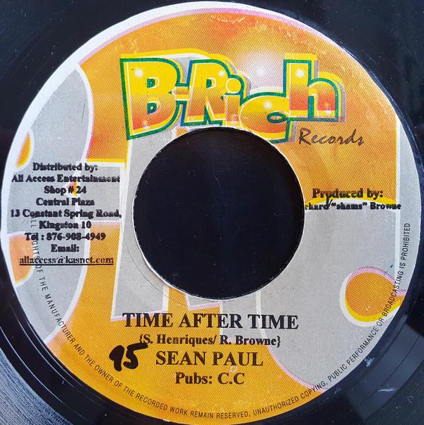 

7inch Record SEAN PAUL - Time After Time NONE B-Rich Records 2002 Jamaica Reggae, Ska & Dub Used