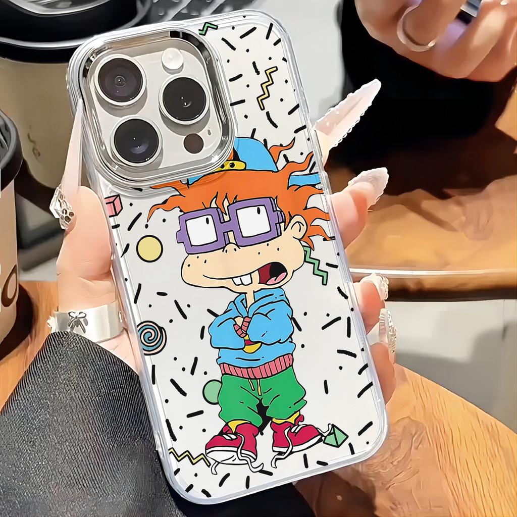 Lustige Cartoon R-Rugrats Handyhülle Für iPhone 17 16e 16 15 14 13 12 11 mini Pro Max X XR XSMAX 8 7 Air Plus Transparente Hülle