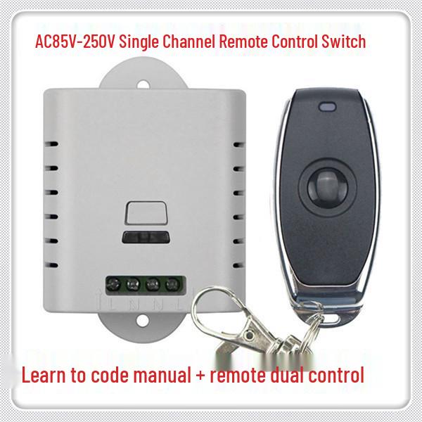 AC 220V Single-Circuit Self-Locking Remote Control Switch with 10A Relay Module, 315MHz