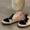 Lan Cabinet Edition~ French Xiaoxiangfeng One-pedal Fisherman Shoes Women's 2025 New Outwear Casual Fashion Lace-up Shoes