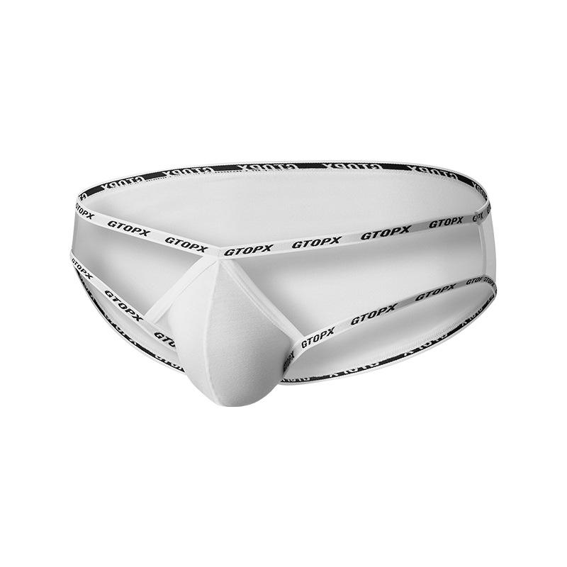 GTOPX Men's Low-Rise Cutout Sexy Briefs with U-Pouch and Thin Waistband