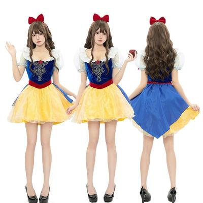 Halloween New Snow White Costume Dress Adult Summer Party Costume