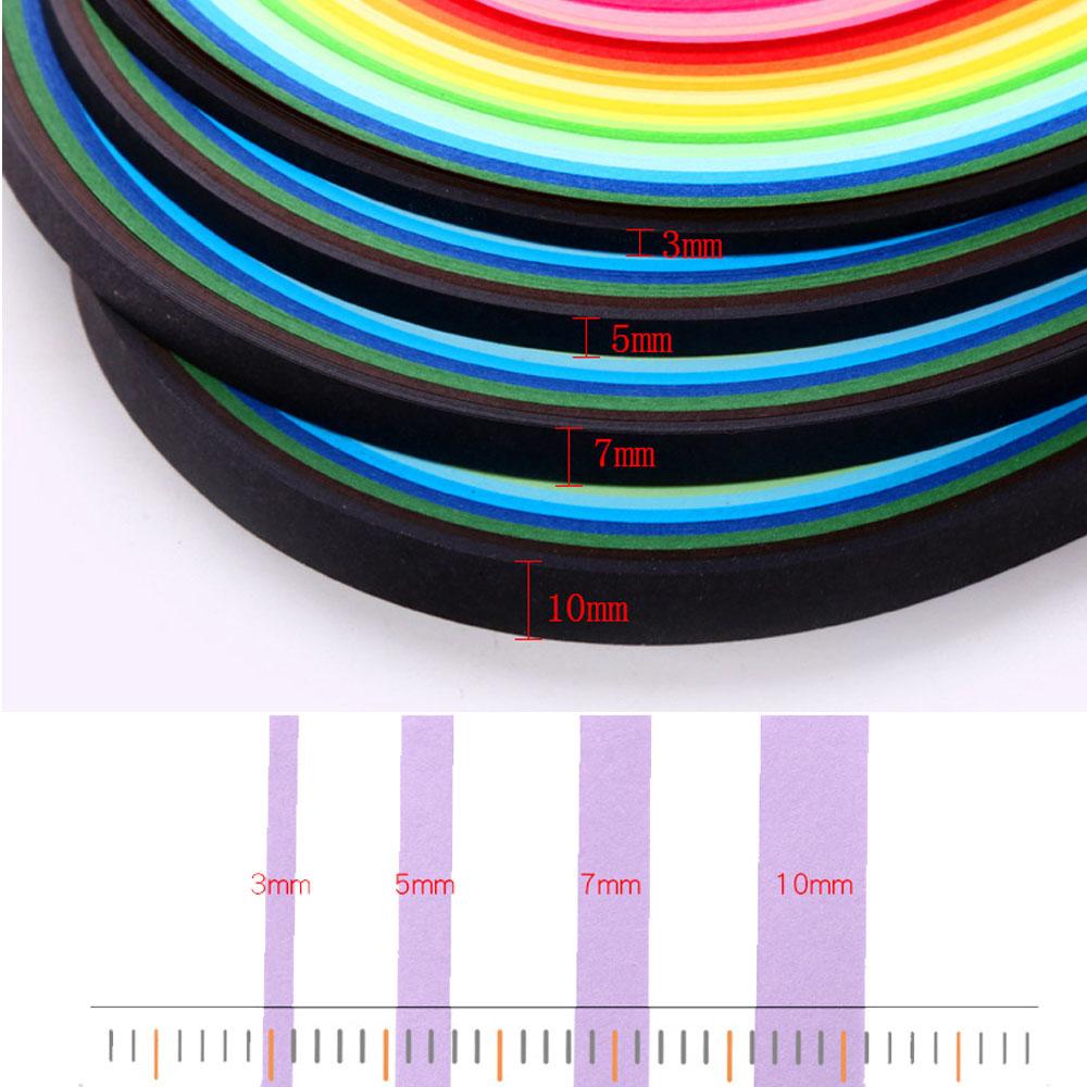 500 Stück 50 Farben Haus DIY Paper Quilling Papier Dekor Stressabbau Geschenk Bastelwerkzeuge