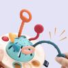 Montessori-Silikonspielzeug, UFO-Pull-String-Spielzeug, frühes Erziehen für Kleinkinder, Babys