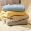 Multi-purpose Throw Blanket Couch Summer Cool Air Conditioning Blanket Soft Woven Sofa Cover Blanket Bed End Towel Shawl Blanket For Office Nap