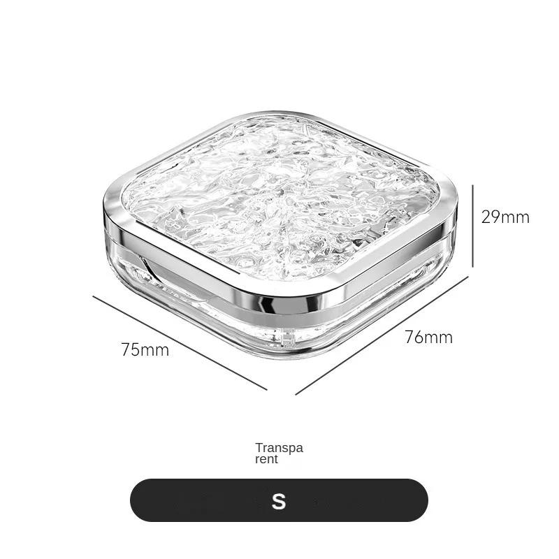 

Transparent Portable Sealed Medicine Box Divided Into Compartments Multifunctional Rings Earrings Moisture-proof Storage Box