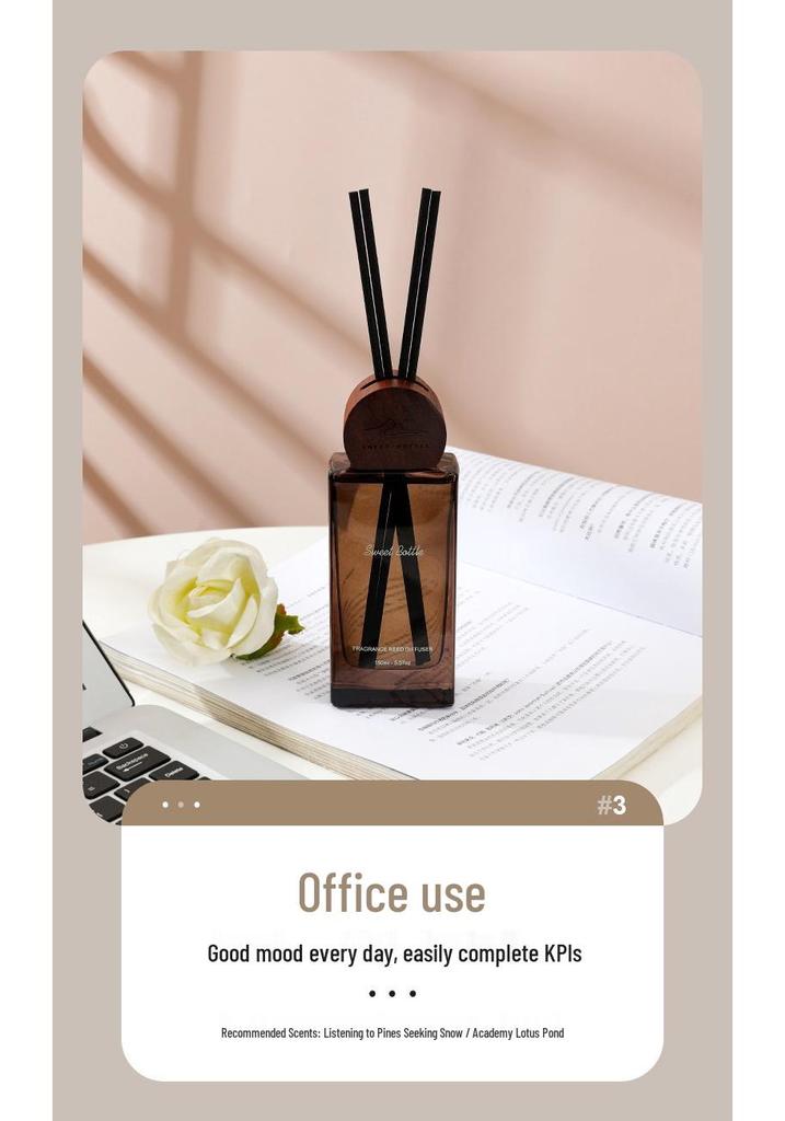 Luxury Long-lasting Rattan Diffuser: Alcohol-free, Fire-free Aromatherapy for Home & Hotel