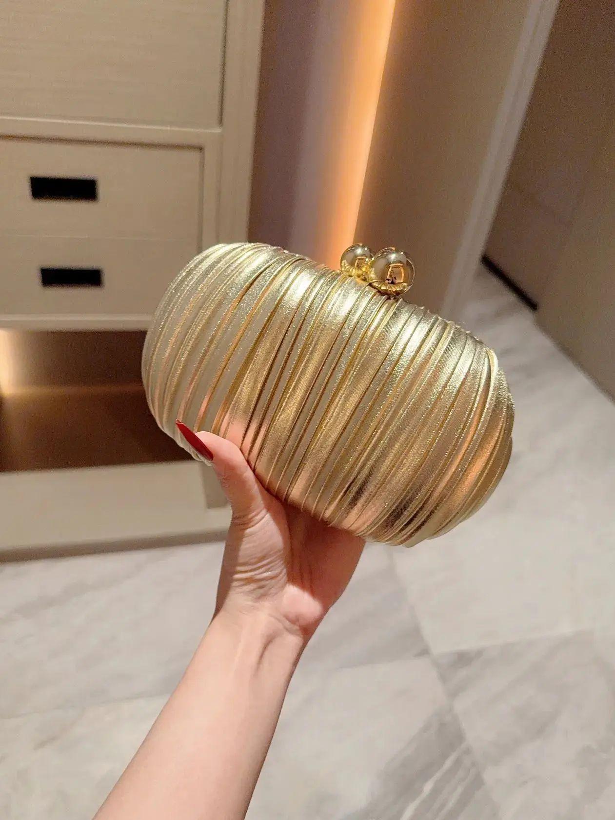 

Gorgeous Oval Box Bag Clutch Bag Women s Banquet Evening Dress Clutch Bag with Cheongsam Wedding Chain Bag Mini(Max Length 20cm)