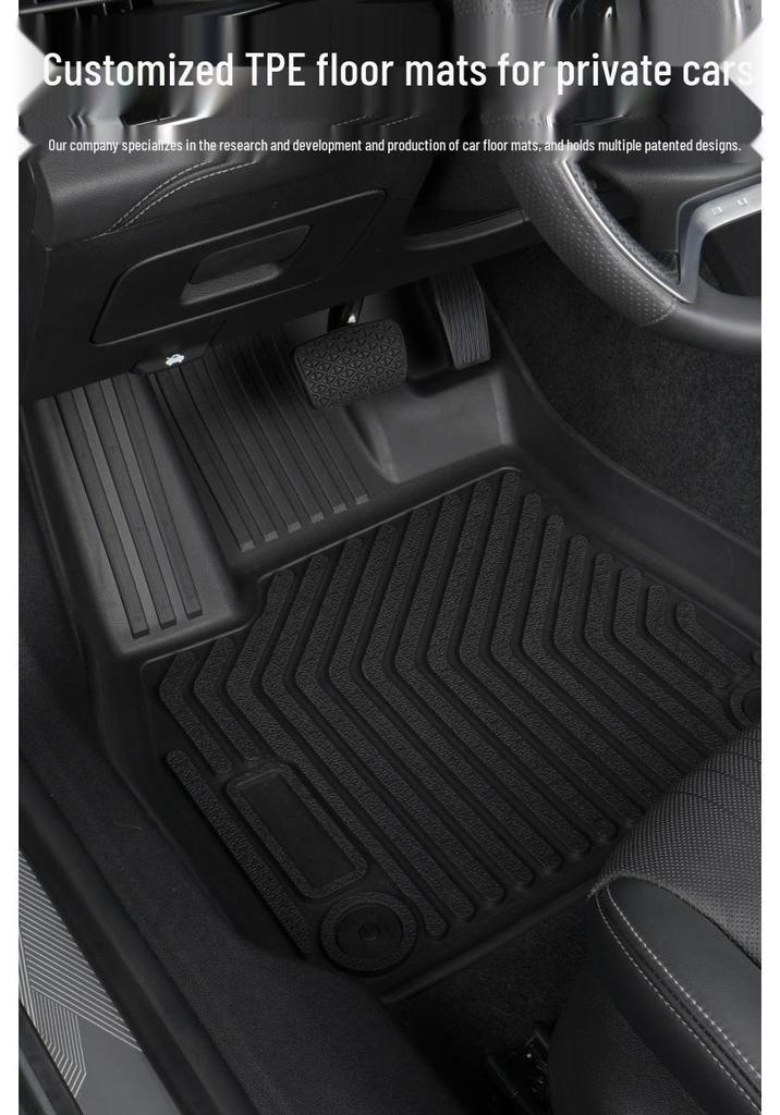 Eco-friendly TPE Floor Mats for 23-24 Yangwang U8 - Custom Car Interior Modification