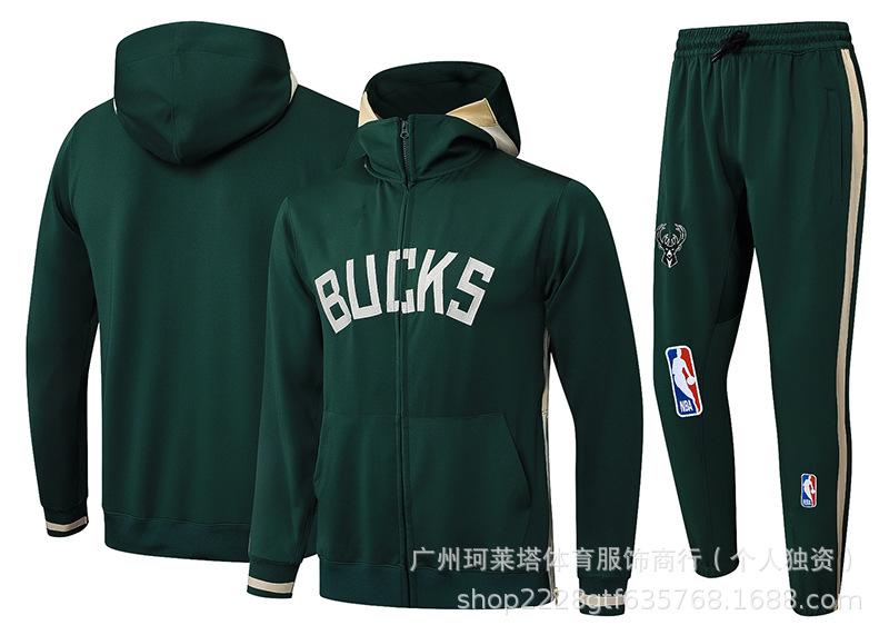 NBA winter long pull hooded jersey