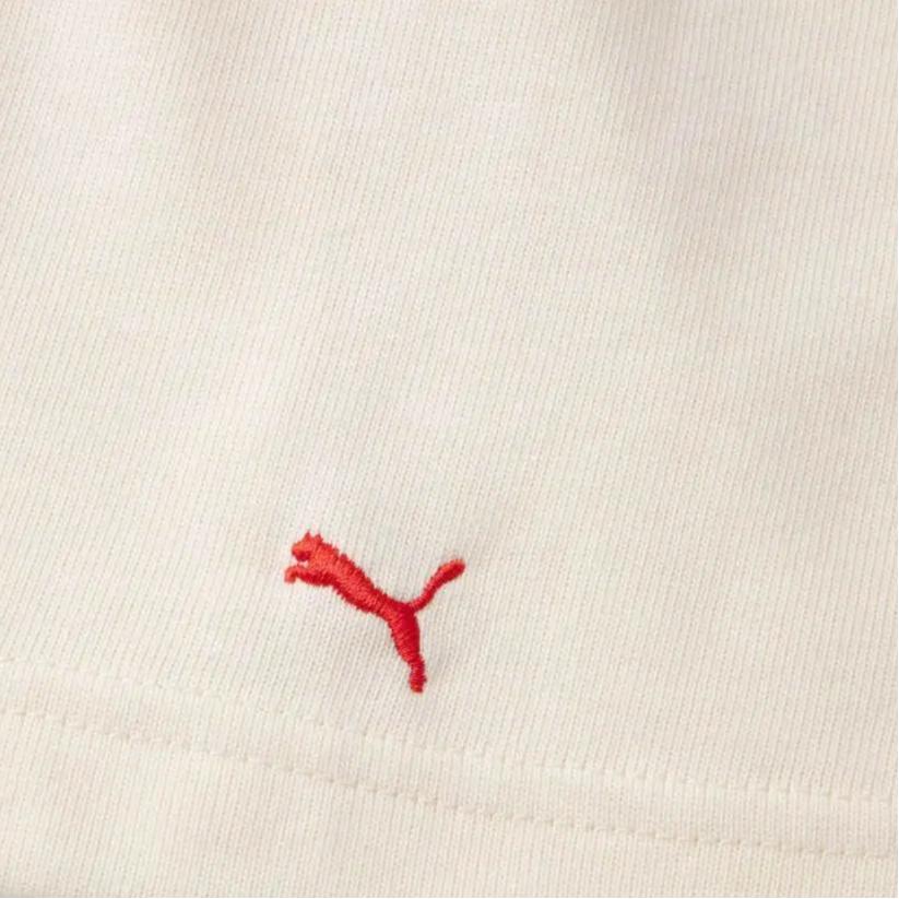 Puma Select Mmq Series Color Block Striped Casual Sports Polo Dress Women Dresses White 536542-65