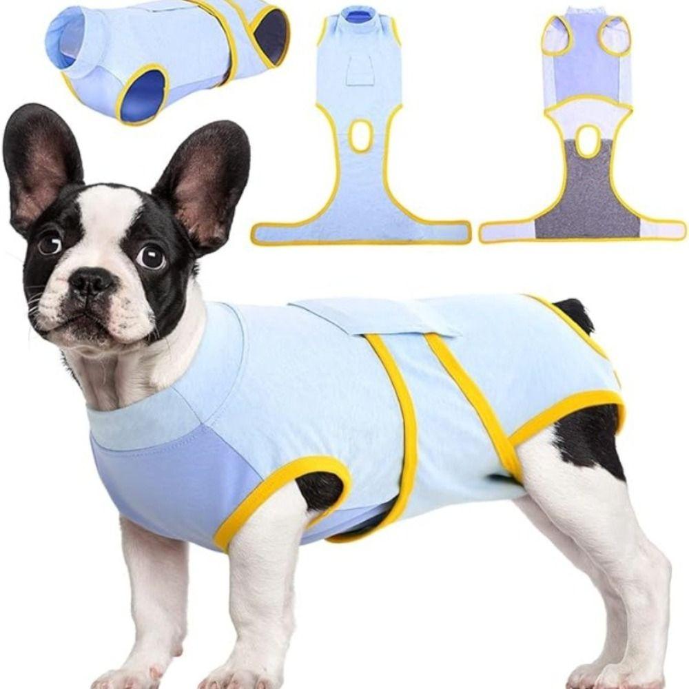 Abdominal Wounds Bandages Dog Recovery Suit Washable Dog Onesies Pet Recovery Shirt  Spay Neuter