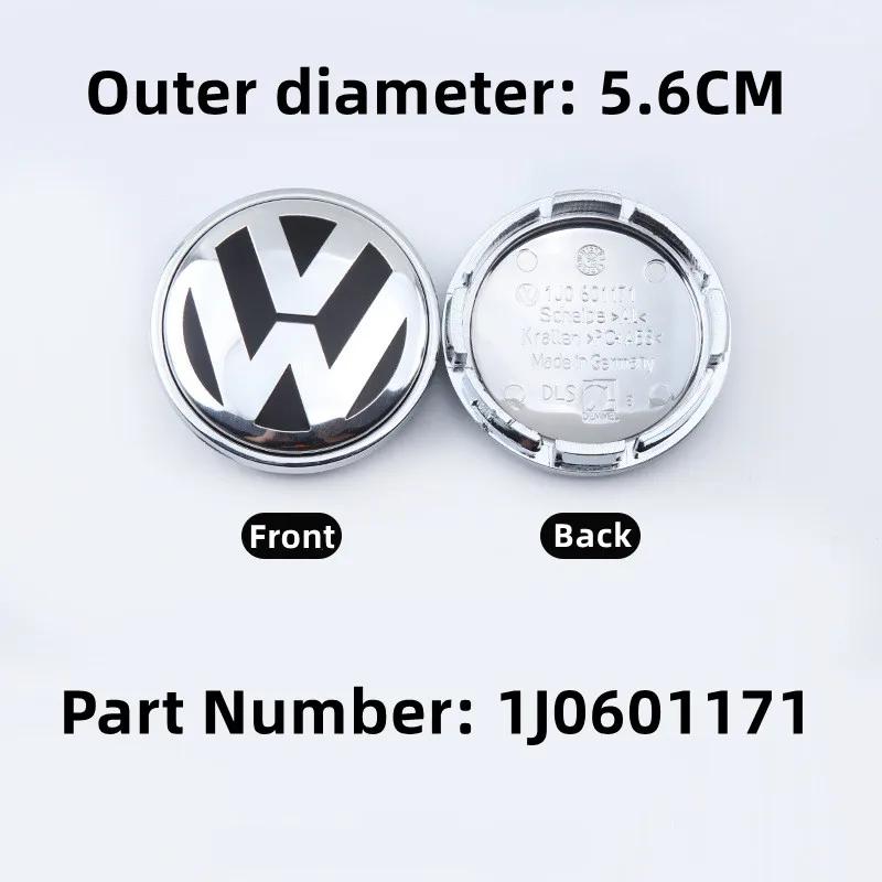 56/58/60/65/66/70/76MM 4pcs Car Emblem Wheel Center Caps Hub Cover Accessories for VOLKSWAGEN GTI Jetta Tiguan Golf POLO Passat