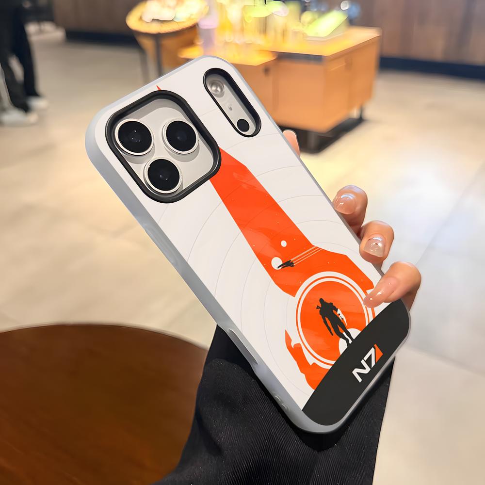 N7 Mass Effect Phone Case For IPhone 17 Air 16 E 15 14 Plus 13 12 11 Pro Max Jelly 2 In 1 Protective Case