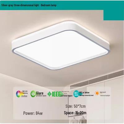 Nufeng Moderne quadratische LED-Deckenleuchte, dimmbar