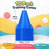 10Pcs Pe Agility Cones 18Cm Training Cones Football/Basketball Training Marker Cone Training Equipment Gear