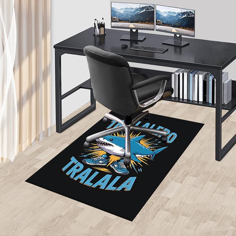1pc shark tralalero Carpet, Office Rug Outdoor Mat Home Decor Area Carpet Festival