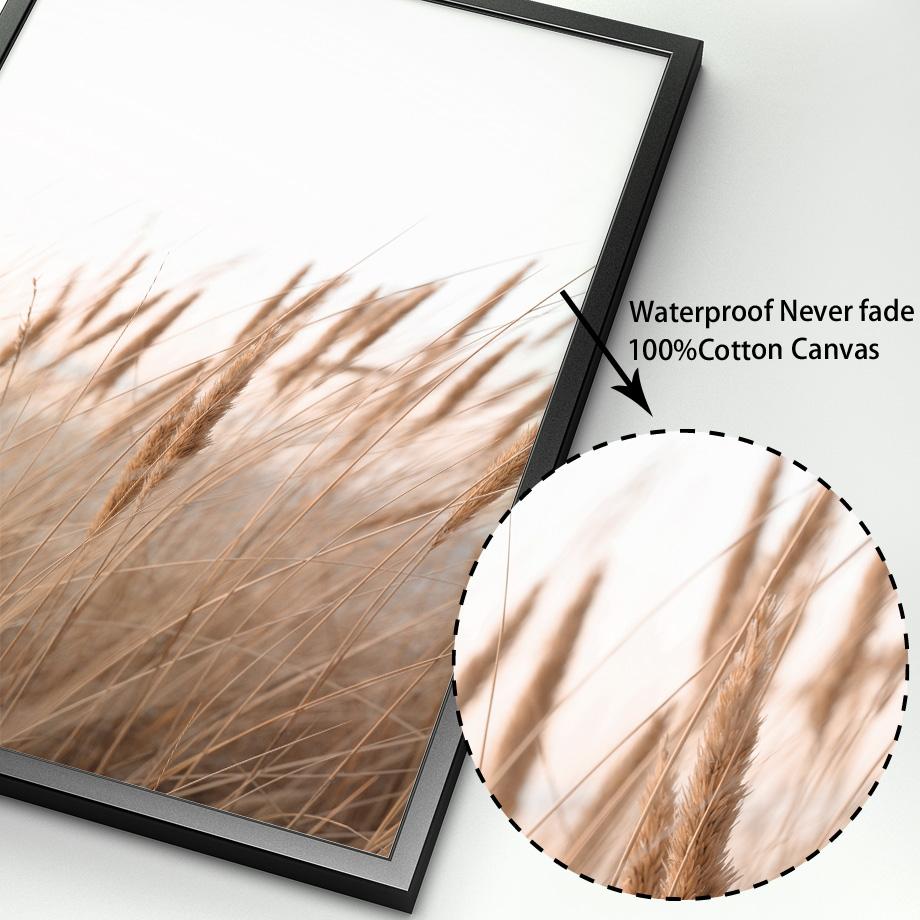 Mountain Calm Lake Tiger Horse Weed Dried Flowers Wall Art Prints Canvas Painting Nordic Poster Decor Pictures For Living Room