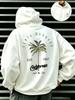 Men's California Santa Barbara Tropical Palm Tree Graphic Hoodies