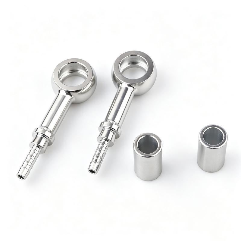 Automobilový nerezový konektor adaptéru pro brzdovou hadici M10 0°28°90° Vnější závit 16x1.5 10x1 Vnitřní lisovací spojka Univerzální Moto