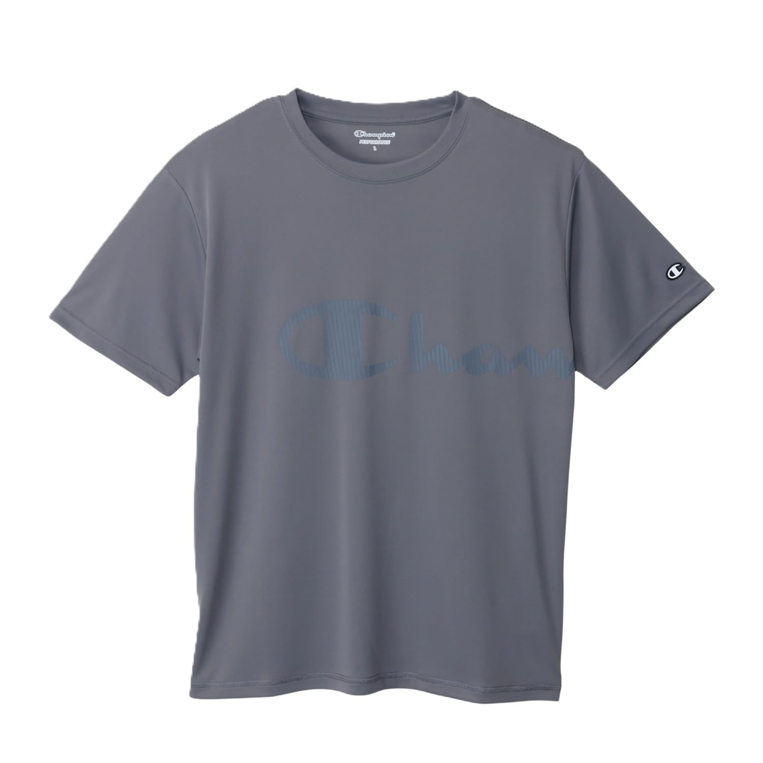 

Champion Short Sleeve Round Large UV Antibacterial and Odor Quick Graphic Rubber Basic Sports T-Shirt, Neck, Sizes, Protection, 100% Polyester,