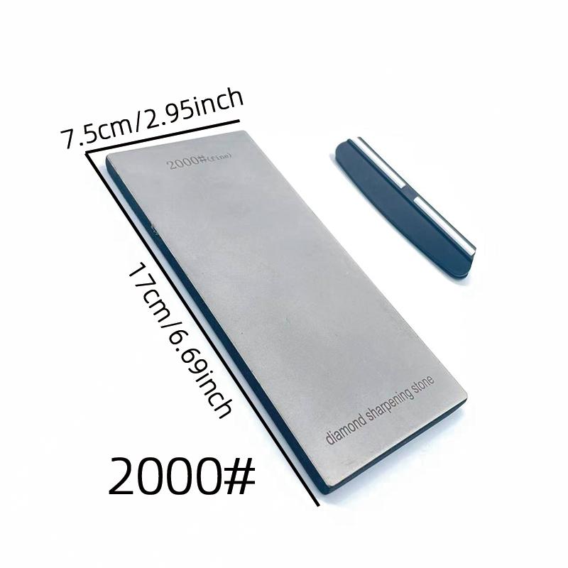 2pc Set Diamond Sharpening Stone Grinding Stone Kitchen Knife Sharpener Stone With Sponge Non--slip Pad Wet Stones For Sharping