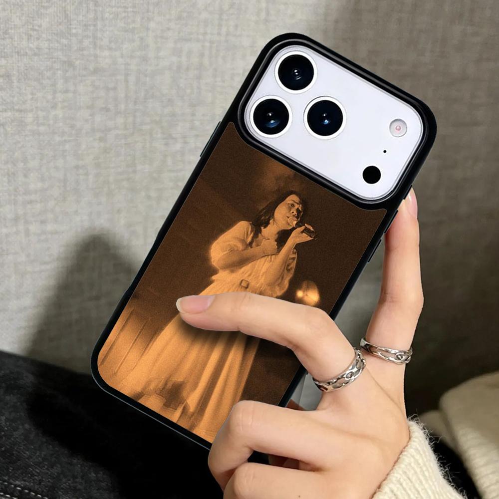 Capa Case for iPhone 17 Air 16 Pro Max 15 Plus 11 13 Mini 14 12 Back Phone Cover Singer Mitski soft