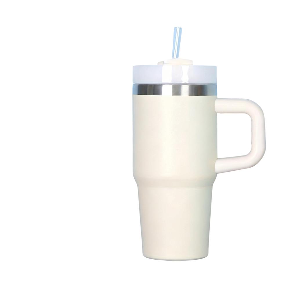 New 14oz Double Layer 304 Stainless Steel Insulated Car Cup With Lid And Straw