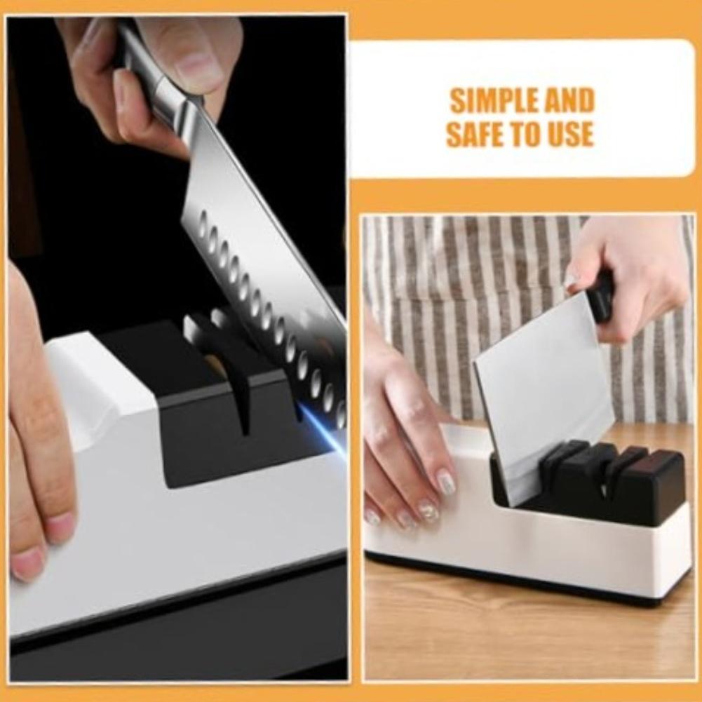 1pc Sharpener 20x7x5cm Electric Sharpener Features With Convenient Sharpening Station For Kitchen Knives Accessories Abrasive