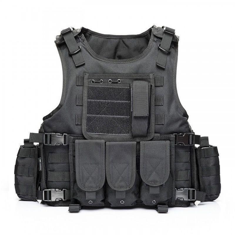 Tactical Vest Multicam Camo Quick Release Amphibious Body Armor Hiking Camping Outdoor Sports
