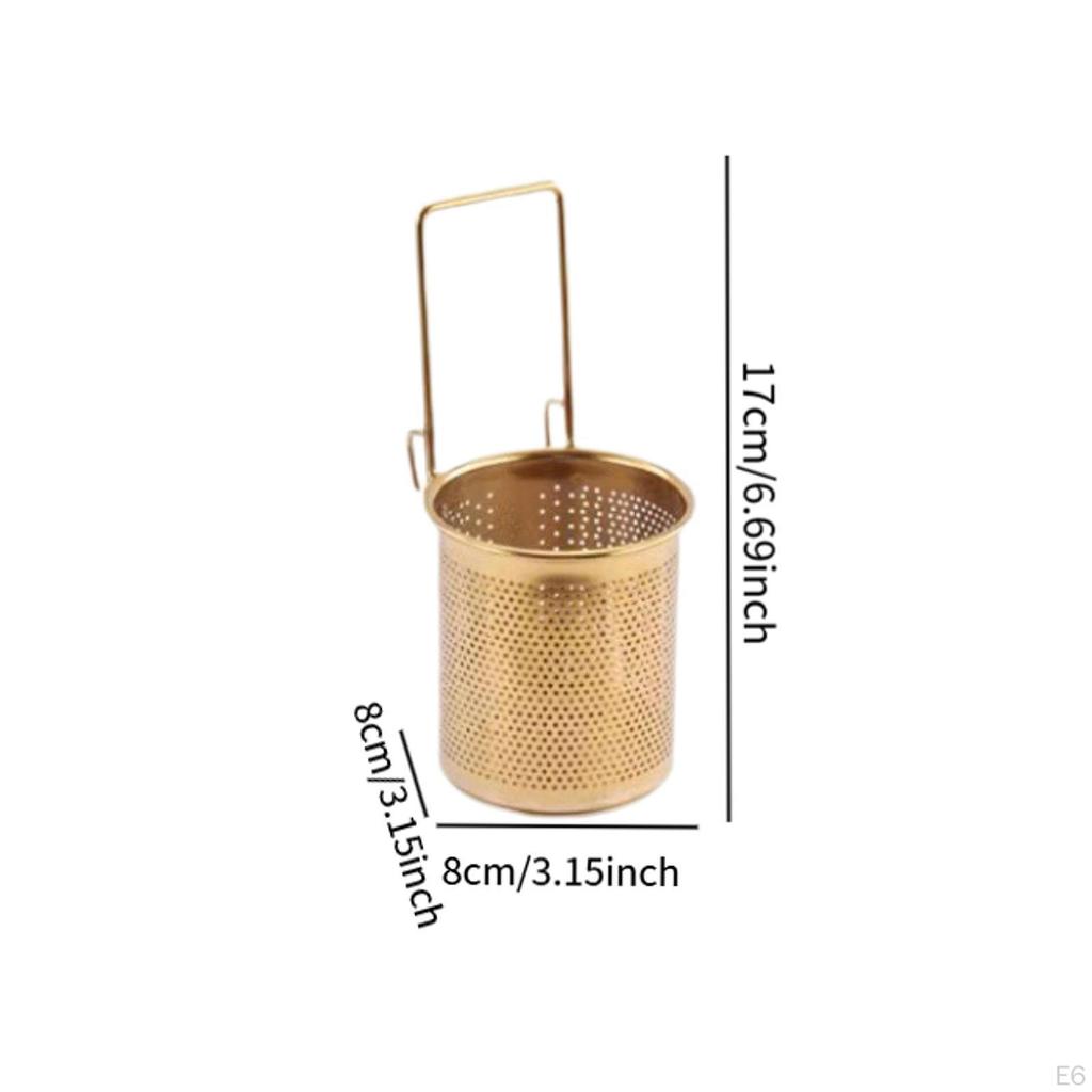 Deep Fry Basket Kitchen Colander with Handle Pasta Strainer for Hotel Dining Room