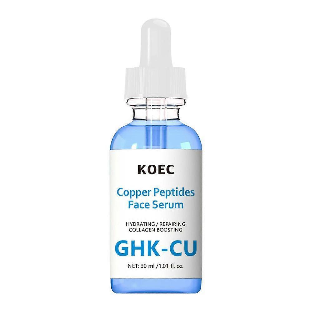 GHK-CU Copper Peptides with Hyaluronic Acid Face Serum - Anti-Aging Collagen Boosting Serum for Skin Repair, Hydration, Firming & Barrier Strengtheni