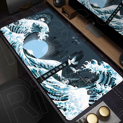HD Printing New Mousepad Japanese The Great Waves of Kanagawa Art Mouse Pad XXL Playmat Office Computer Non-Slip Large Mouse Mat
