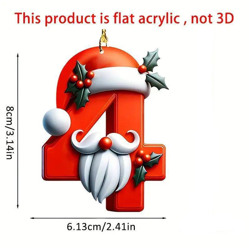1 ks Digitální přívěsek Vánoční dekorace Vánoční stromek Závěsné ozdoby DIY Domácí nástěnná dekorace Nový rok Navidad Školní taška Příslušenství