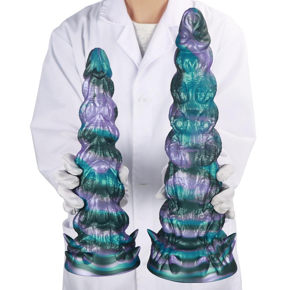 Extra Large Thick Muscle Texture Pagoda Anal Plug - SM Adult Toy for Men & Women, Backdoor Stimulation Dildo