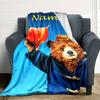 Customiz Name Personality Paddington Bear Blanket Soft &Warm Sofa Office Bed Travel Lunch Break Blanket, Gift Suitable All Seasons