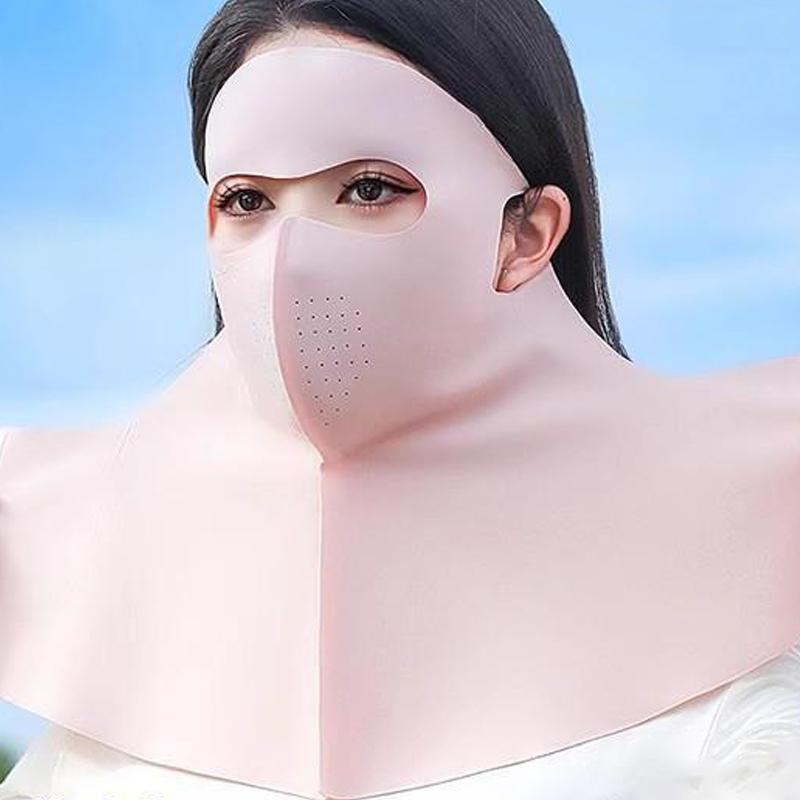 Sunscreen Seamless Mask For Men And Women Breathable Ice Silk Neck Protection Outdoor Sunscreen Mask