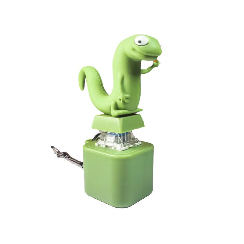 Sound & Light Decompression Animal Keychain with Press Button