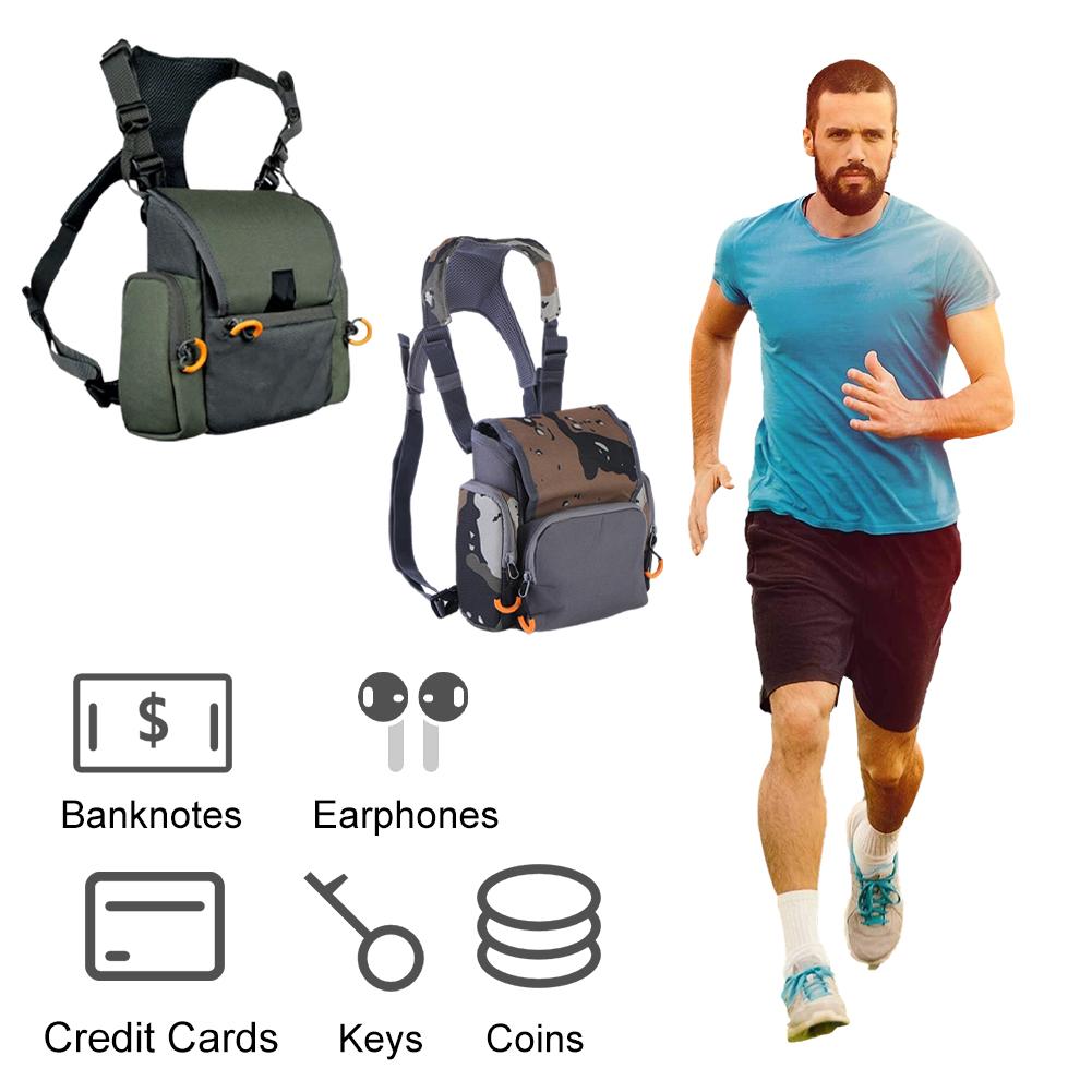 Bino Harness with Rain Cover with Rangefinder Waterproof Pouch Adjustable Large Capacity Bino Case for Hunting