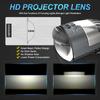 MAXGTRS Dual Lens H4 LED Headlight Mini Projector Lens HBS 9003 Auto Beam Light 50W 11000LM