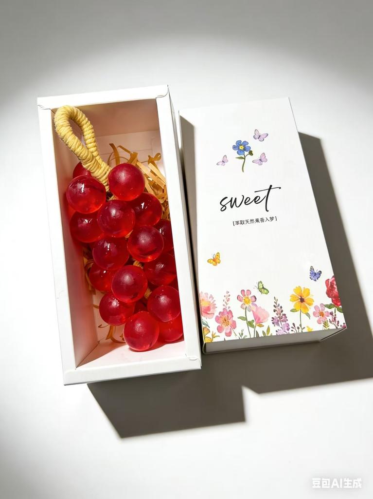 Grape Soap Moisturizing Essential Oil Handmade Soap Crystal Transparent Grape Shape Soap