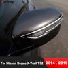 Car Accessories For Nissan X-Trail Rogue T32 2014-2017 2018  Chrome Rearview Mirror Cover Trim Side Wing Mirrors Frame Trims