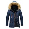 Men's Autumn and Winter Long Padded Jacket Men's Casual Padded Jacket Multi-pocket Jacket Men's Padded Jacket
