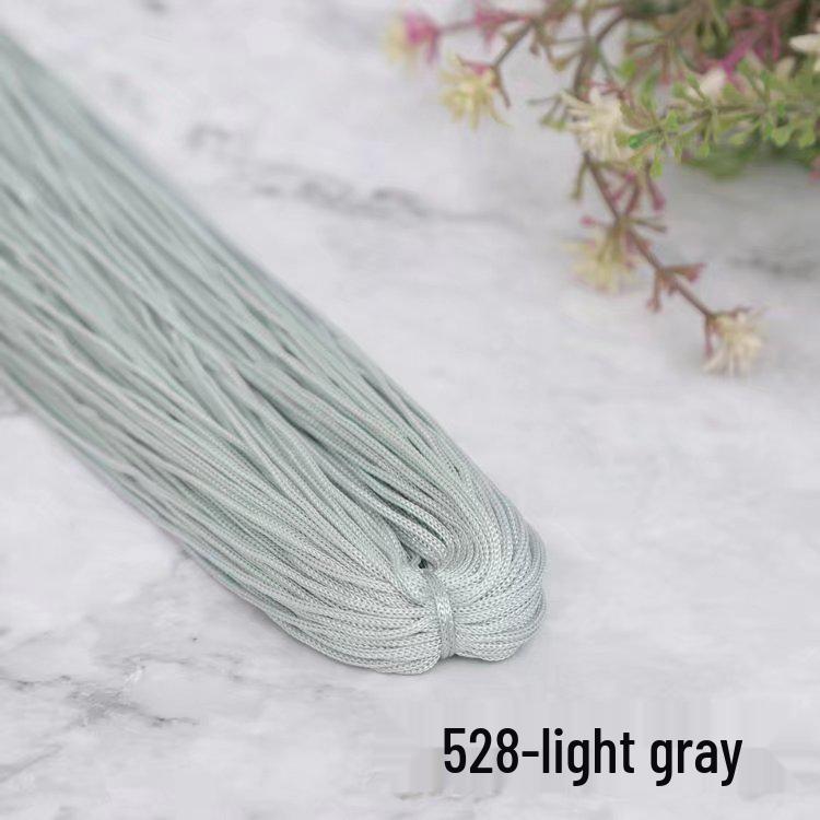 1mm Fine Ice Silk Crochet & Knitting Thread – Ideal for DIY Bags, Sandals, or Summer Hats