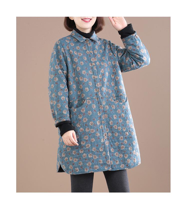 Warm Stylish 2026 Korean Plus Size Mid-Length Age-Reducing Velvet Jacket for Women