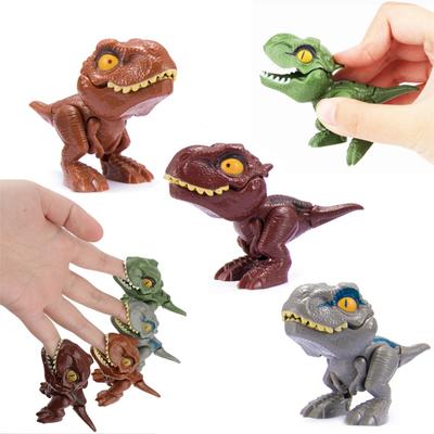 1pcs Fidget Finger Dinosaur Toy Gift Jurassic Tricky Tyrannosaurus Park Model Interactive Biting Hand Creative Dinosaur Child