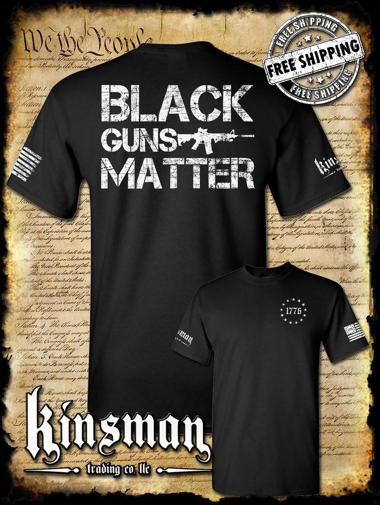 

Black GUNS Matter AR-15 2-Sided T-Shirt 3XL