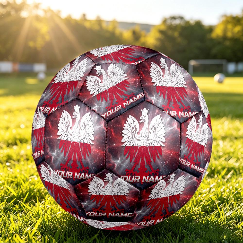 Personalized Size 5 Football Poland Football Pattern Outdoor Game Sports Ball Gift