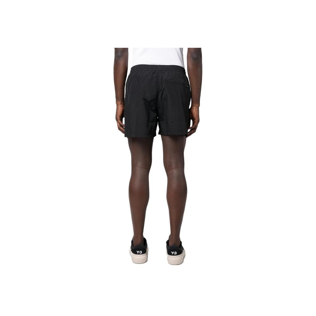 Y-3 SS23 Logo Print Solid Color Shorts Men Bottoms Black H63017